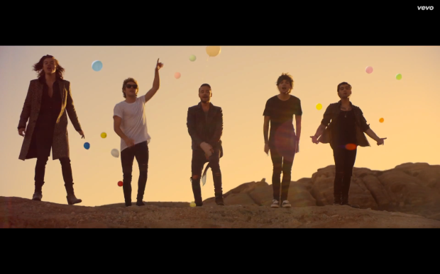 Screen Shot of One Direction's Steal My Girl music video.
